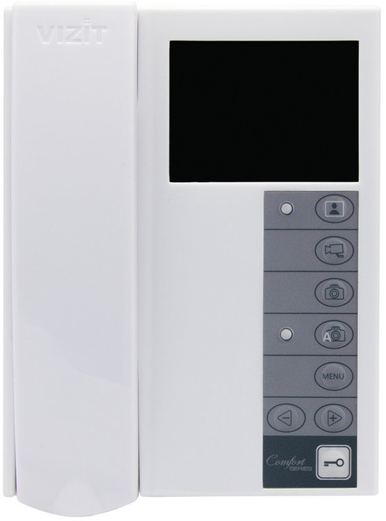 VIZIT-M442MW (White) Монитор цветного видеодомофона, 3.5", память до 250 ч/б кадров, белый