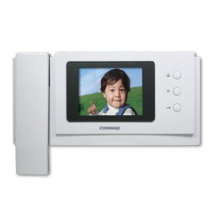 COMMAX CDV - 40NM (Белый) Монитор цветного видеодомофона, 4.0", TFT LCD, PAL/NTSC, возможно подключение 2 - х вызывных блоков, 2 - х мониторов и 2 - х трубок DP - 4VHP, вызов и связь трубка 