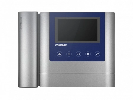 COMMAX CDV-43M (Metalo) Монитор цветного видеодомофона,4,3&quot;, TFT LCD, PAL/NTSC, накладное крепление, подключение 2-х вызывных блоков и трубки DP-4VHP, вызов и связь &quot;трубка-монитор&quot;, AC 110-240В, цвет: белый