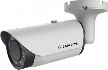 Tantos TSi-Pn325VP (2.8-12) 3Mp Уличная IP-видеокамера, 1/2.8” CMOS, 2048х1536, 0.01лк(цвет)/0.001лк(ч/б)/0лк(с ИК), microSD до 128Гб, ИК-подсветка до 35м, от -40°С до +50°С, DC12V, PoE